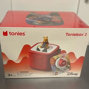 Toniebox 2 Sunset Red Winnie the Pooh Tonies Controller Kids Audio Player Sealed